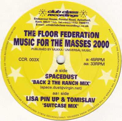 The Floor Federation* : Music For The Masses (2000 Remixes) (12")
