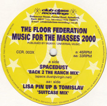 The Floor Federation* : Music For The Masses (2000 Remixes) (12")