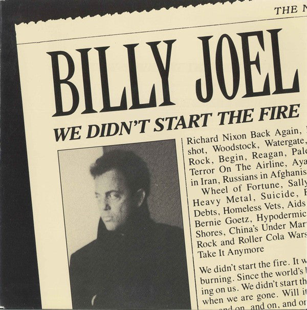 Billy Joel : We Didn't Start The Fire (7", Single)