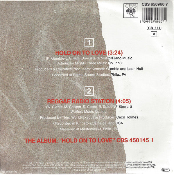 Third World : Hold On To Love (7")