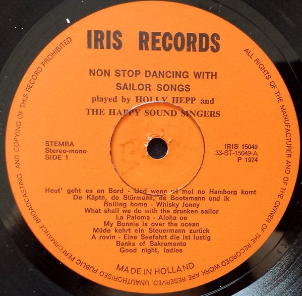 Holli Hepp And The The Happy Sound Singers : Non Stop Dancing With Sailor Songs (LP)