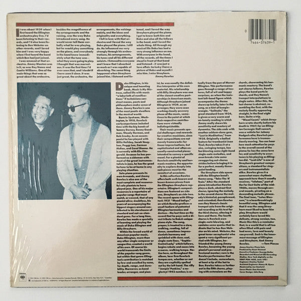 Jimmy Rowles : Plays Duke Ellington And Billy Strayhorn (LP)