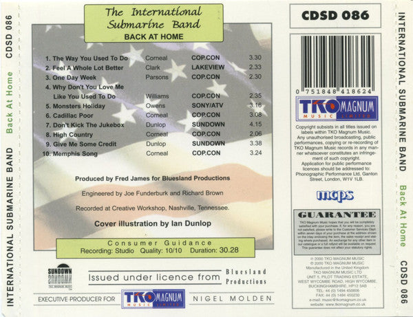 The International Submarine Band : Back At Home (CD, Album)