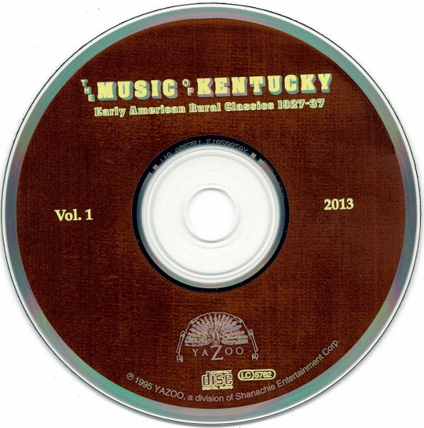 Various : The Music Of Kentucky Vol. 1 (Early American Rural Classics 1927-37) (CD, Comp)
