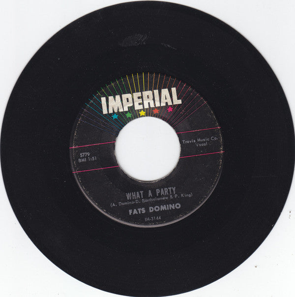 Fats Domino : What A Party / Rockin' Bicycle (7", Single, Ind)