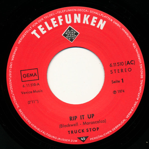 Truck Stop (2) : Rip It Up (7", Single)