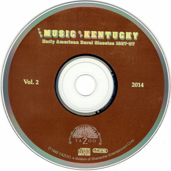 Various : The Music Of Kentucky Vol. 2 (Early American Rural Classics 1927-37) (CD, Comp)