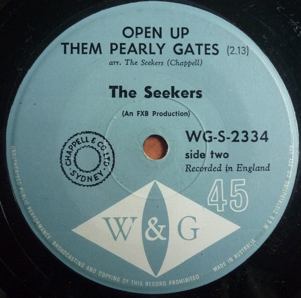The Seekers : I'll Never Find Another You (7", Single)