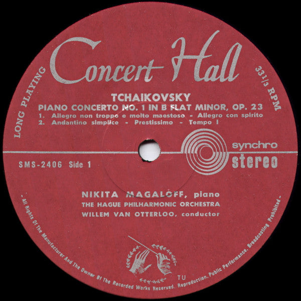Nikita Magaloff, Tschaikowsky* : Klavierkonzert In B-moll (LP, Club)