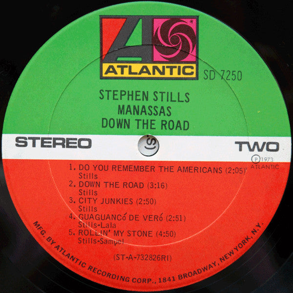 Stephen Stills, Manassas : Down The Road (LP, Album, RI )