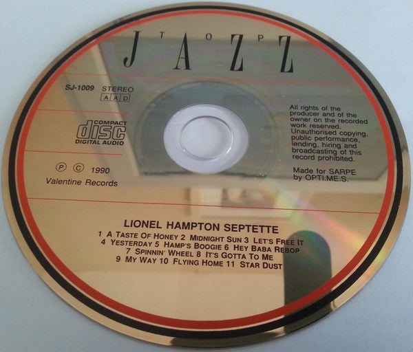 Lionel Hampton And His Septet : Top Jazz (CD, Album)