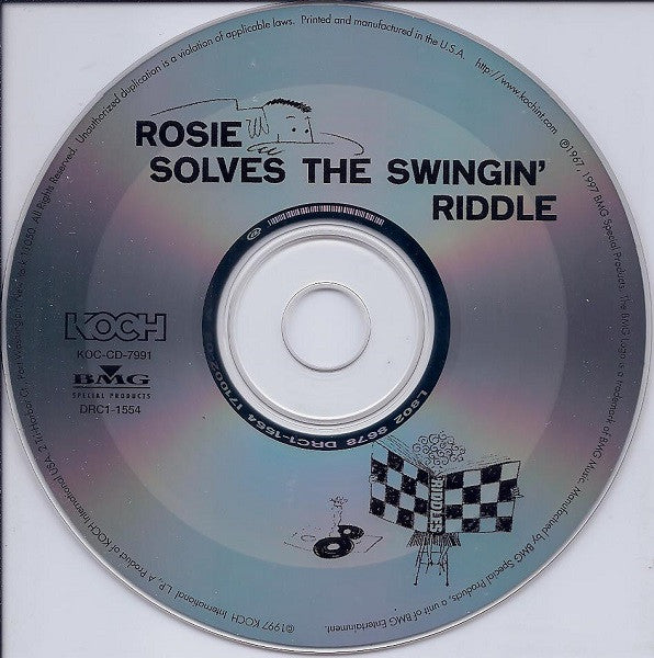 Rosemary Clooney Arranged & Conducted By Nelson Riddle : Rosie Solves The Swingin' Riddle! (CD, Album)