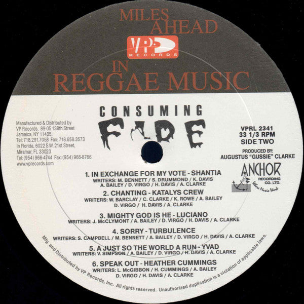 Various : Consuming Fire (LP, Comp)