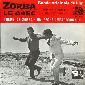 Mikis Theodorakis : Bande Originale Du Film Zorba Le Grec (7", Single)