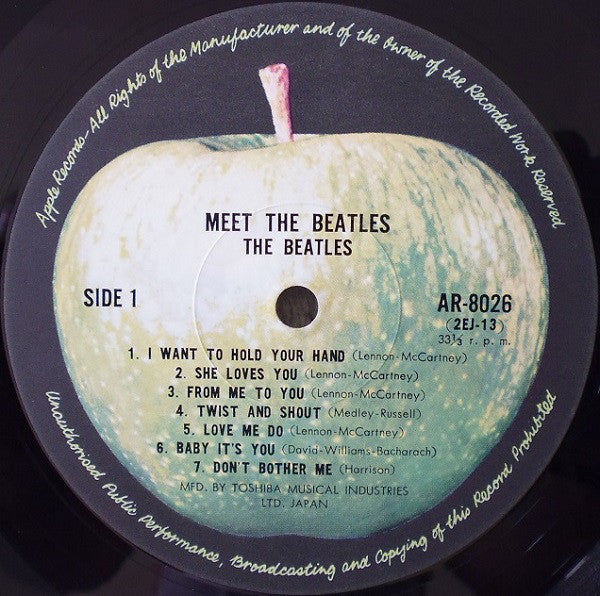 The Beatles : Meet The Beatles! (LP, Album, Mono, RE)
