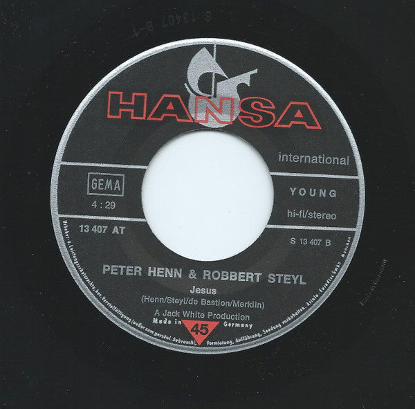 Peter Henn & Robbert Steyl : Nada De Nada / Jesus (7", Single)