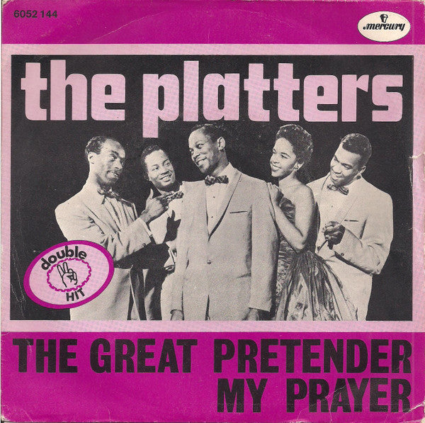 The Platters : The Great Pretender (7", Single, Mono, RE)