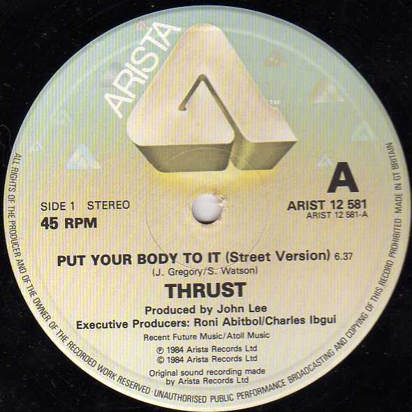 Thrust (2) : Put Your Body To It (12", Single)