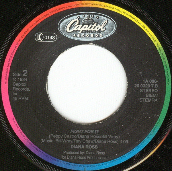 Diana Ross : Touch By Touch (7", Single)