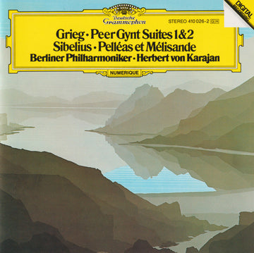 Edvard Grieg, Jean Sibelius, Berliner Philharmoniker · Herbert von Karajan : Peer Gynt Suites 1 & 2 / Pelléas Et Mélisande (CD, RE)