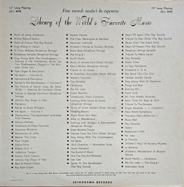 Stradivari Strings : "The Merry Widow" By Franz Lehar (LP)