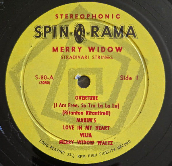 Stradivari Strings : "The Merry Widow" By Franz Lehar (LP)