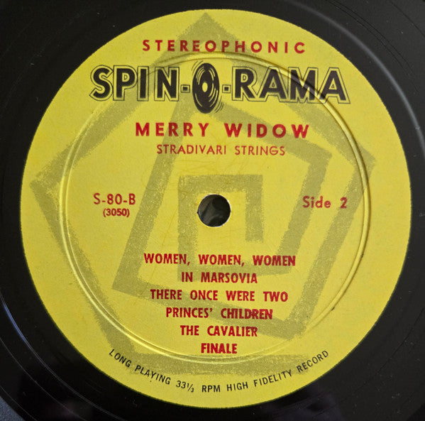 Stradivari Strings : "The Merry Widow" By Franz Lehar (LP)