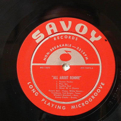 Ronnie Ball : All About Ronnie (LP, Album, Mono)