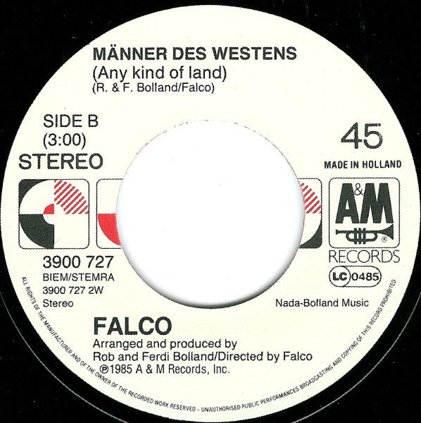 Falco : Jeanny (Part 1) (7", Single)