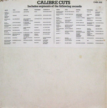 Various : Calibre Cuts (12", S/Sided, Single, Mixed)