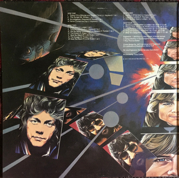 The Moody Blues : Caught Live +5 (2xLP, Album, TH )