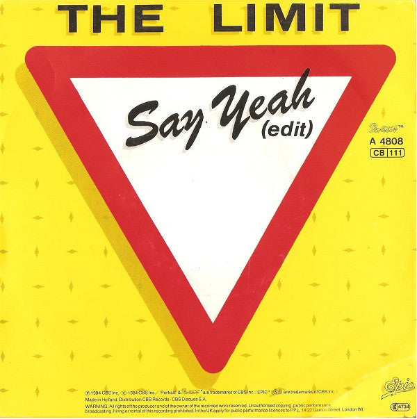 The Limit (2) : Say Yeah (Edit) (7", Single)