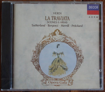 Giuseppe Verdi, Joan Sutherland • Carlo Bergonzi • Robert Merrill • John Pritchard : La Traviata - Scenes And Arias (CD, Album, RM, RP)