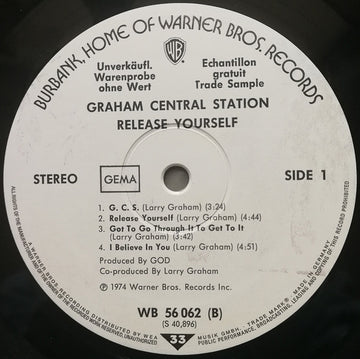 Graham Central Station : Release Yourself (LP, Album, Promo)