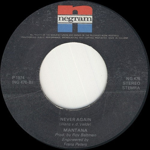 Mantana : Heaven Is My Woman's Love (7", Single)