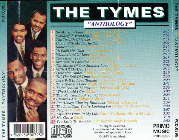The Tymes : Anthology (CD, Comp)