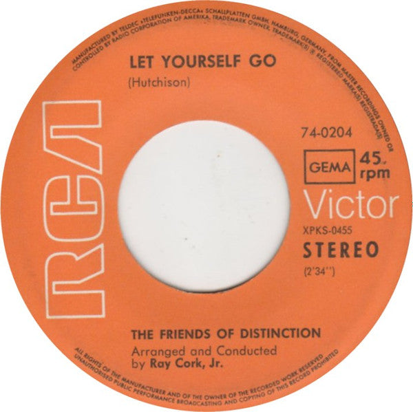 The Friends Of Distinction : Going In Circles / Let Yourself Go (7", Single)