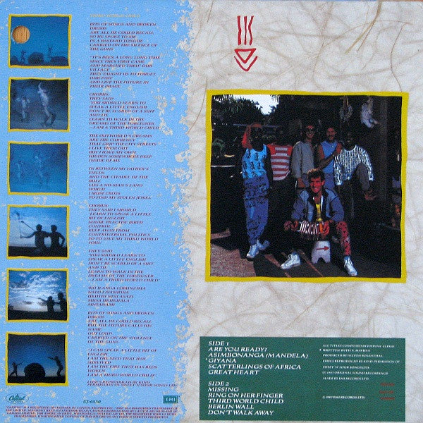 Johnny Clegg & Savuka : Third World Child (LP, Album)
