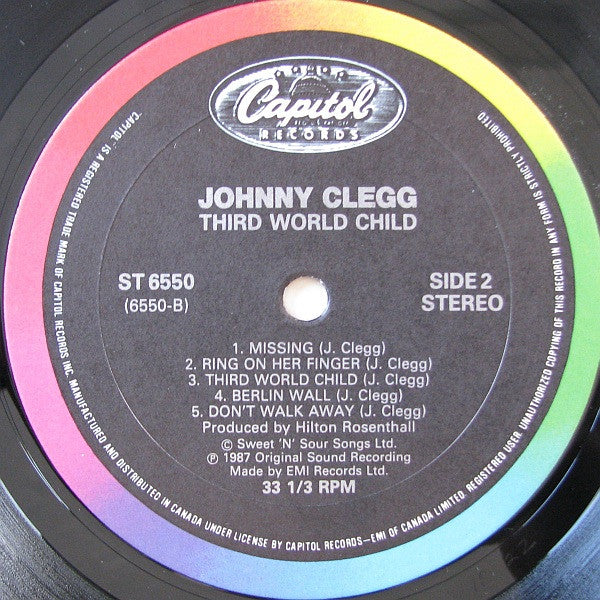 Johnny Clegg & Savuka : Third World Child (LP, Album)
