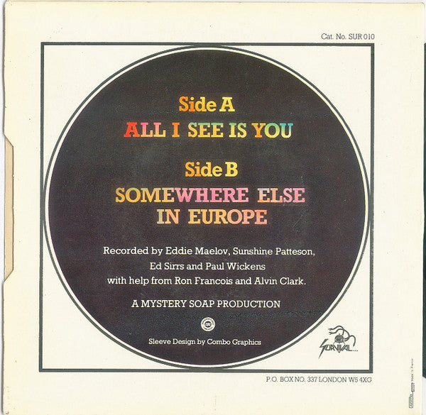 Eddie & Sunshine : All I See Is You (7", Single)