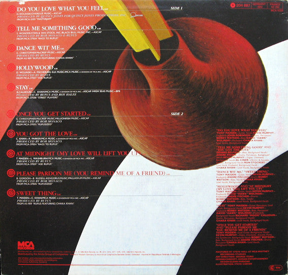 Rufus With Chaka Khan* : The Very Best Of (LP, Comp)