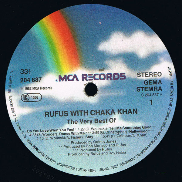 Rufus With Chaka Khan* : The Very Best Of (LP, Comp)