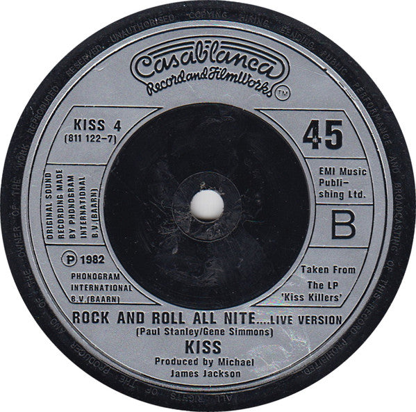 Kiss : Creatures Of The Night (7", Single)