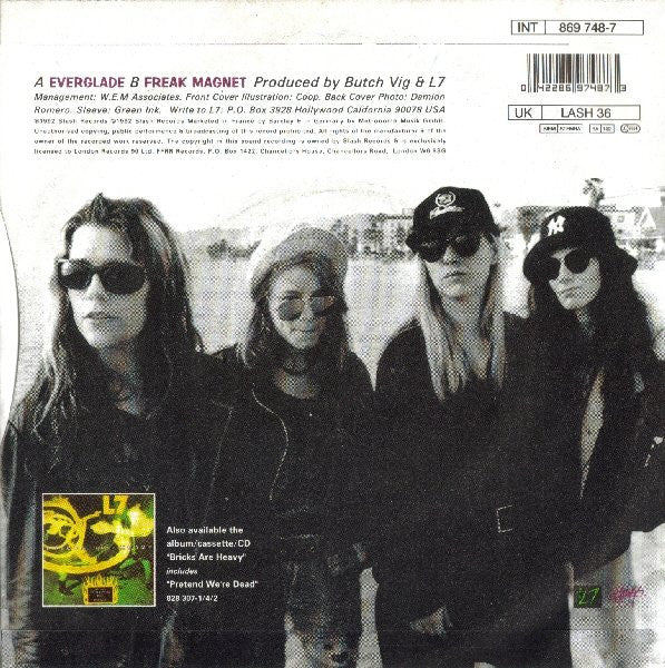 L7 : Everglade (7", Single, Num, S/Edition, Pap)