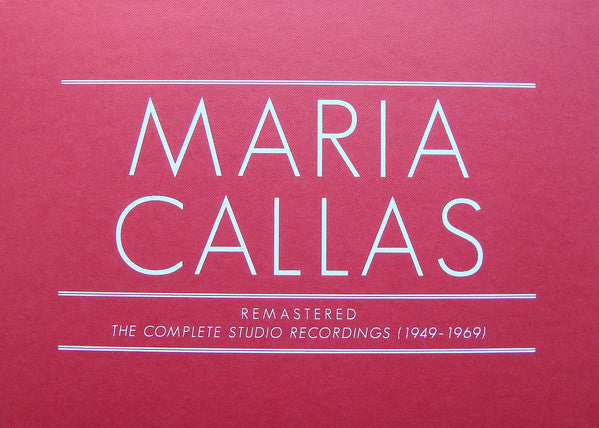 Maria Callas : Remastered - The Complete Studio Recordings (1949-1969) (69xCD, Album, Comp, Mono, RE, RM, Car + CD-ROM + B)