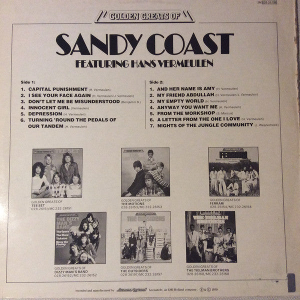 Sandy Coast : Golden Greats Of (LP, Comp)