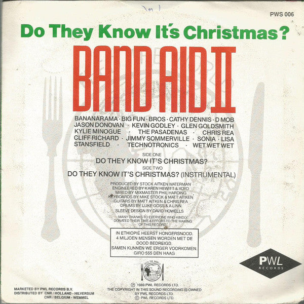 Band Aid II : Do They Know It's Christmas? (7", Single)