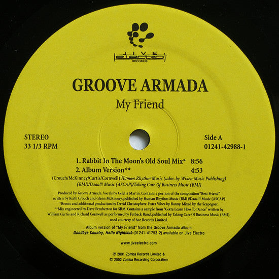 Groove Armada : My Friend (12")