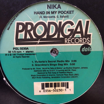 Nika (23) : Hand In My Pocket (12")