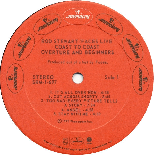 Rod Stewart / Faces (3) : Coast To Coast Overture And Beginners (LP, Album, Pre)